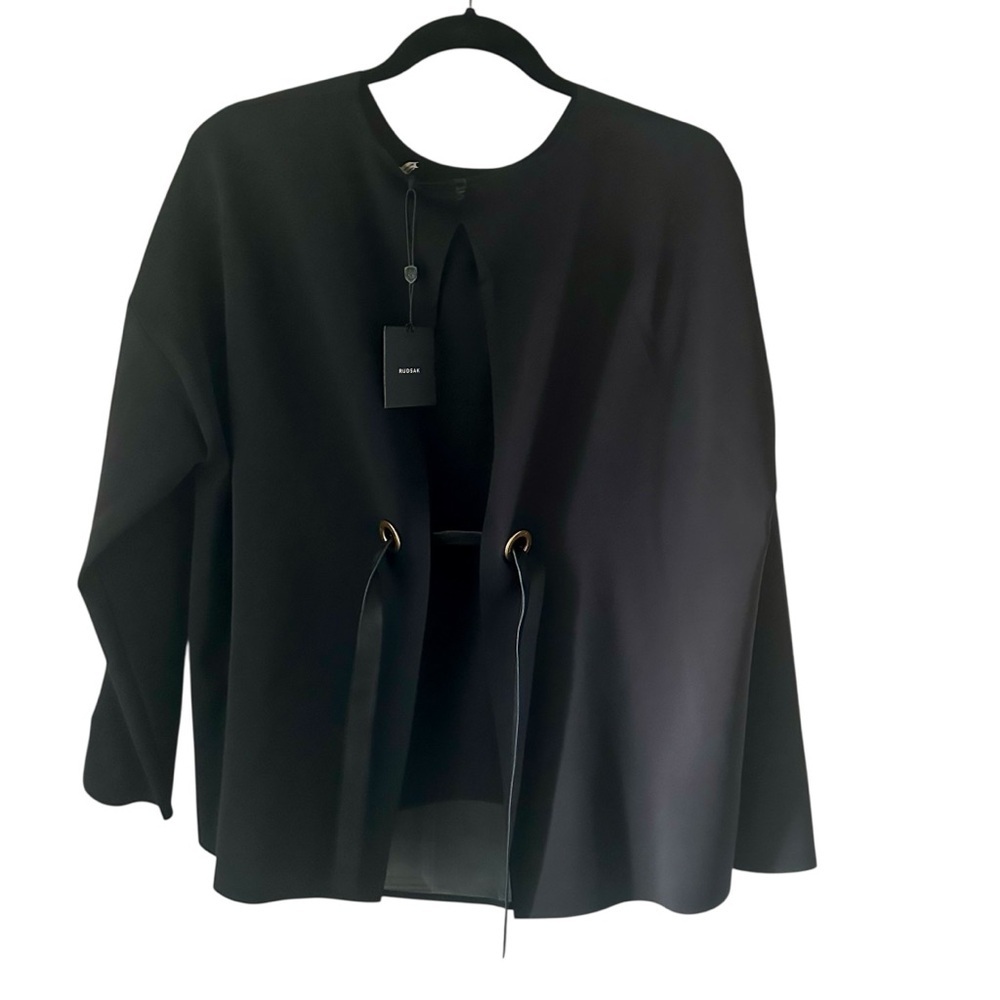 RUDSAK Black Women's Cape Jacket Size L